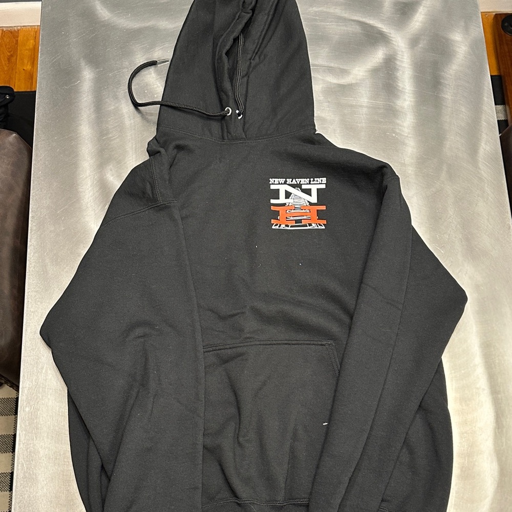 Black New Haven Railroad / Metro North Hoodie